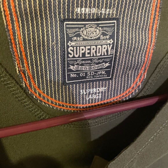 NWT SuperDry 1/4 Button Up Thermal - Picture 2 of 3